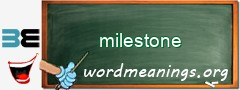 WordMeaning blackboard for milestone